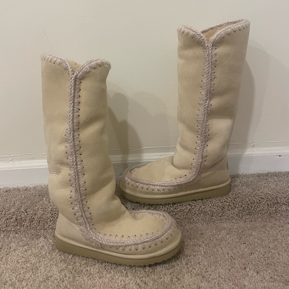 MOU eskimo 40 tall boots in vanilla